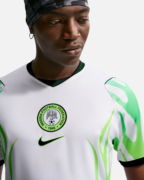 Auswärtstrikot Nigeria Weltmeisterschaft 2026 - Weiß/Grün - Footkorner