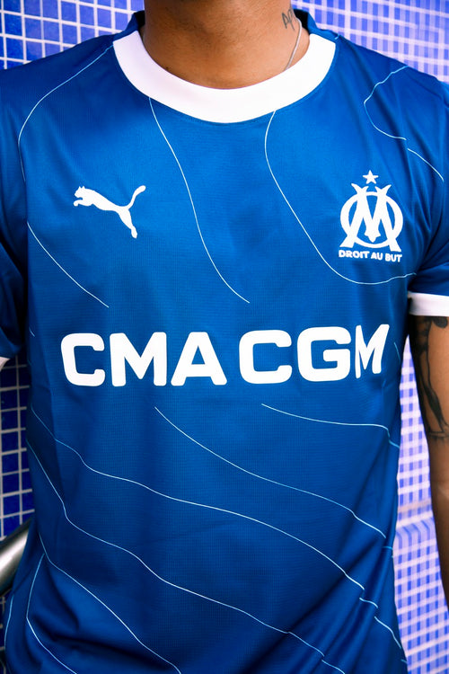 Maillot Extérieur OM 2023/2024 - Bleu/Blanc - Footkorner