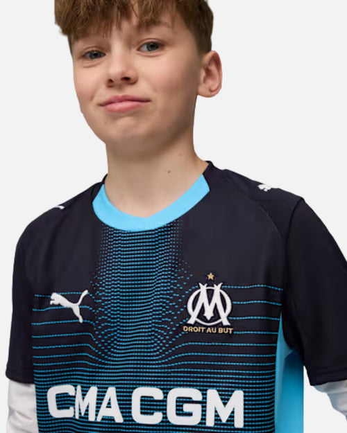 OM 2025/2026 Junior Away Jersey - Blue - Footkorner
