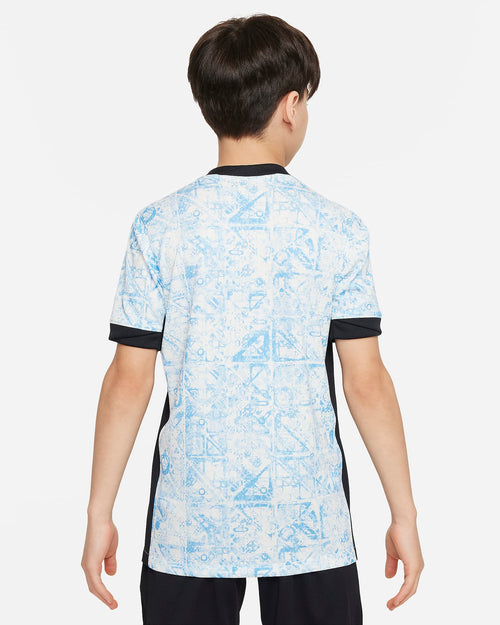Camiseta Portugal Junior Segunda Equipación 2024 - Azul/Blanco/Negro - Footkorner