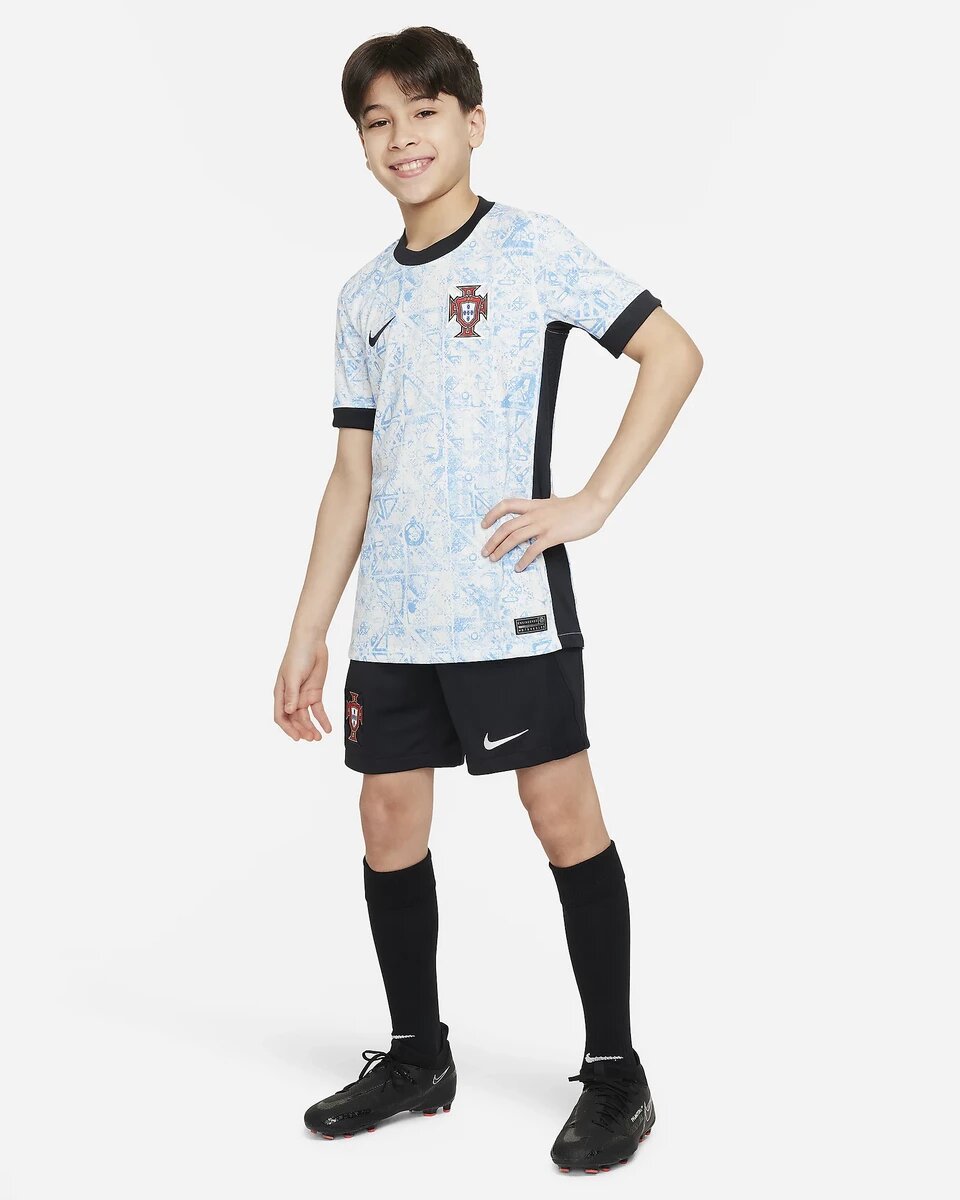FootkornerCamiseta Portugal Junior Segunda Equipación 2024 - Azul/Blanco/Negro