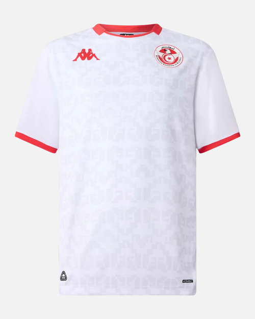Maillot Kombat Away Tunisie 2025/2026 - Blanc/Rouge - Footkorner