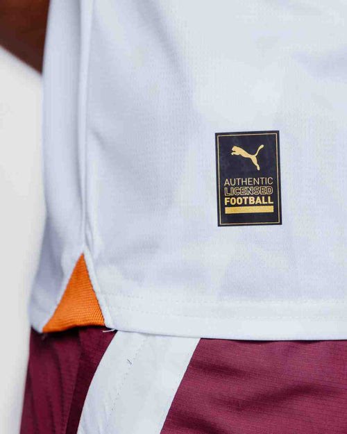 Manchester City Away Jersey 2023/2024 - White/Orange/Bordeaux - Footkorner