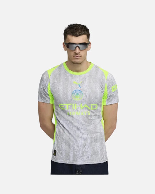 Maillot Manchester City Third 2025/2026 - Blanc/Jaune - Footkorner