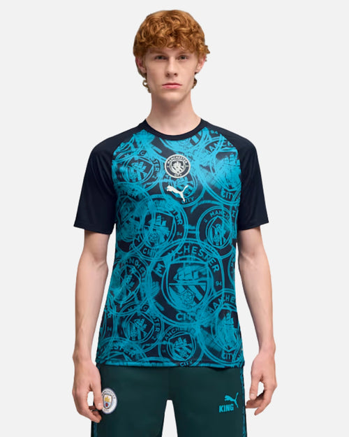 Manchester City Pre-Match Trikot - Blau/Schwarz - Footkorner