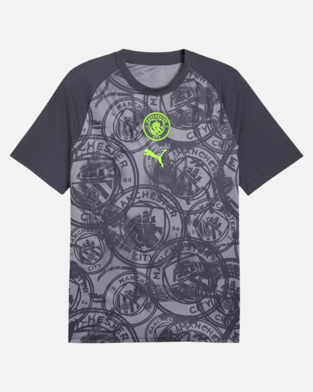 FootkornerMaillot Pré-Match Manchester City  - Gris/Vert
