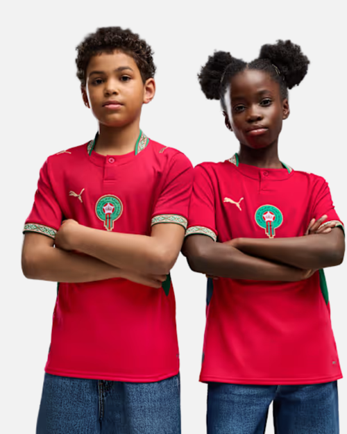 Heimtrikot Marokko Weltmeisterschaft 2026 Junior - Rot - Footkorner