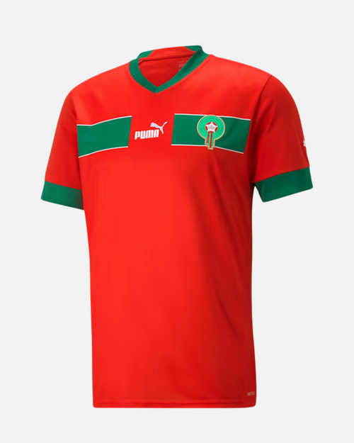 Maillot Maroc Domicile 2022/23 - Rouge - Footkorner