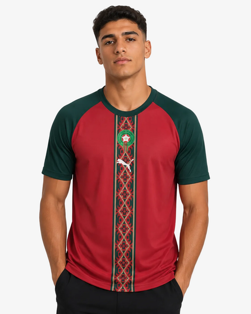 Maillot Pré-Match Maroc Coupe du Monde 2026 - Rouge - Footkorner