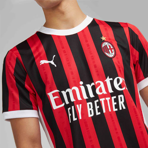 AC Mailand Heimtrikot 2024/2025 – Rot/Schwarz - Footkorner