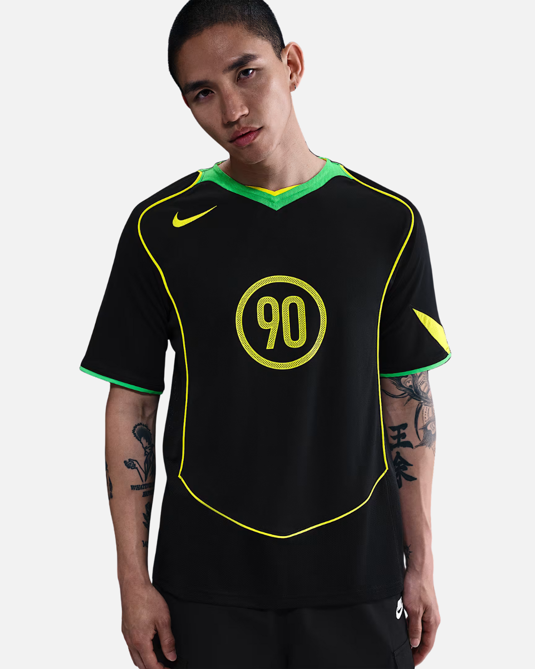 Nike Total 90 Jersey - Black/Yellow/Green