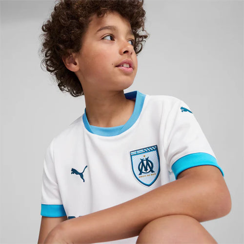 Maillot Om domicile 2024/2025 Junior - Blanc - Footkorner