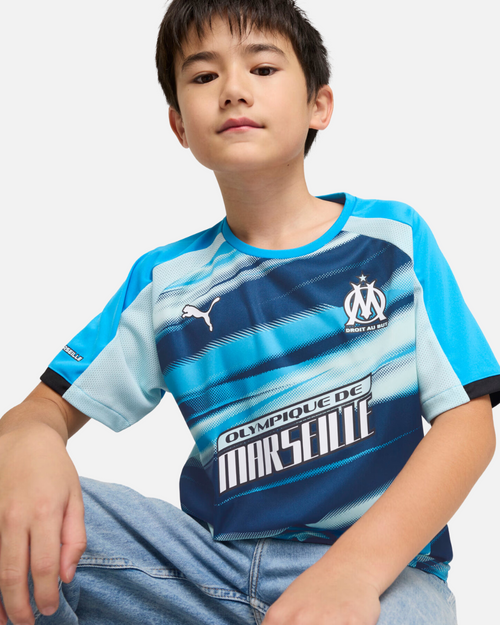 Maillot OM Faster 2024/2025 Junior - Bleu - Footkorner