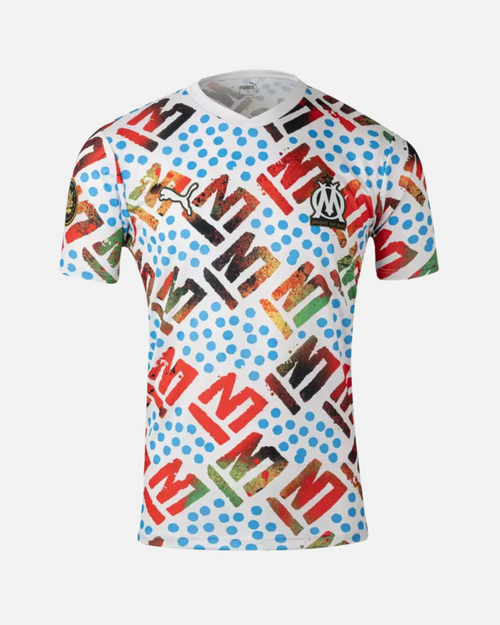 Trikot OM x Afrika 2024 - Weiß/Blau/Rot - Footkorner