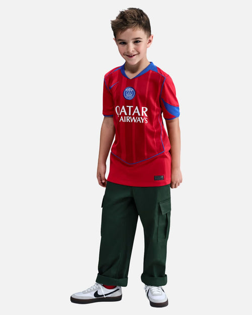 Maillot PSG Third 2025/2026 Junior - Rouge/Bleu - Footkorner
