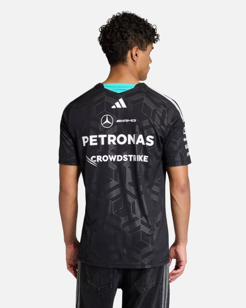 Mercedes AMG Petronas Formel-1-Team Fahrertrikot – Schwarz - Footkorner