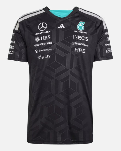 Mercedes AMG Petronas Formel-1-Team Fahrertrikot – Schwarz - Footkorner