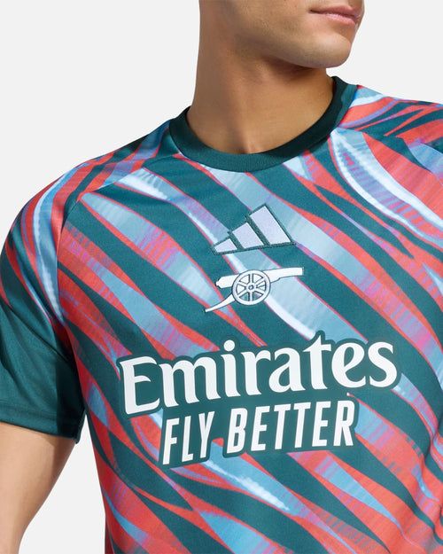 Maillot Pré-match Arsenal FC 2026/2027 - Vert/Bleu/Rouge - Footkorner