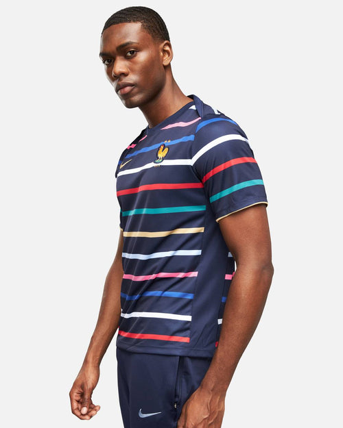 Maglia pre-partita Nazionale Francia 2024 - Blu/Rosso/Bianco - Footkorner