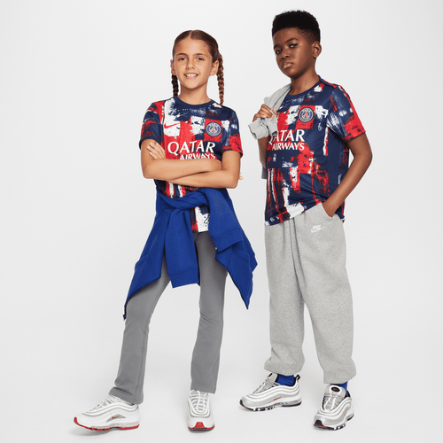 Maillot Pré Match PSG Junior 2024/2025 - Bleu/Blanc/Rouge - Footkorner