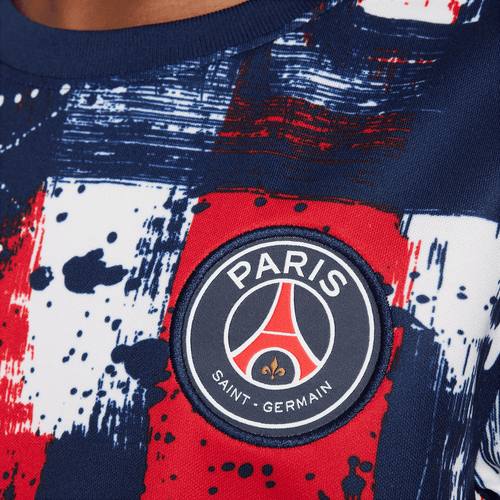 Maillot Pré Match PSG Junior 2024/2025 - Bleu/Blanc/Rouge - Footkorner