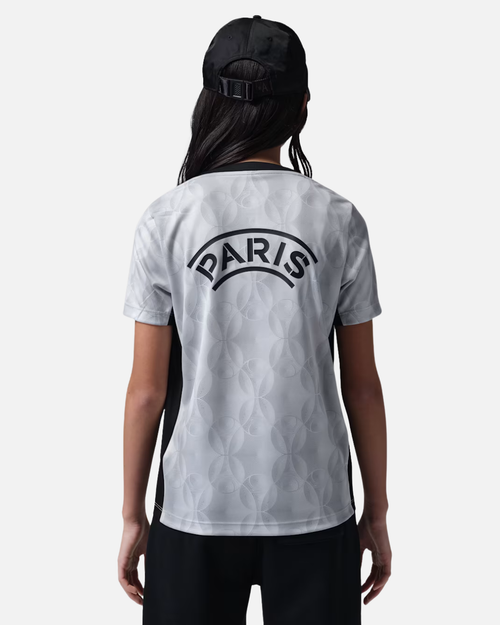 Maillot Pré-match PSG Pro Night Edition 2026 Junior - Blanc/Noir - Footkorner
