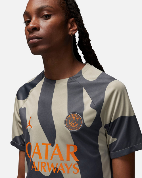PSG x Jordan 2023/2024 Pre-Match Jersey - Beige/Brown - Footkorner