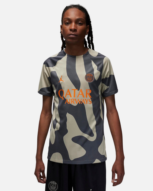 PSG x Jordan 2023/2024 Pre-Match Jersey - Beige/Brown - Footkorner