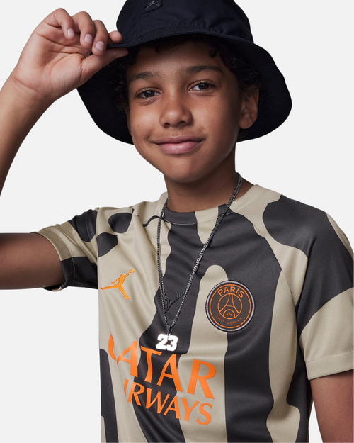 Camiseta prepartido PSG x Jordan 2023/2024 junior - Beige/Marrón - Footkorner