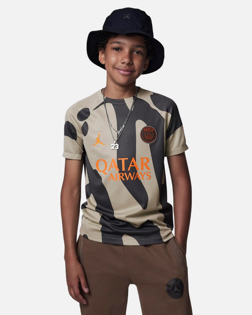 Camiseta prepartido PSG x Jordan 2023/2024 junior - Beige/Marrón - Footkorner