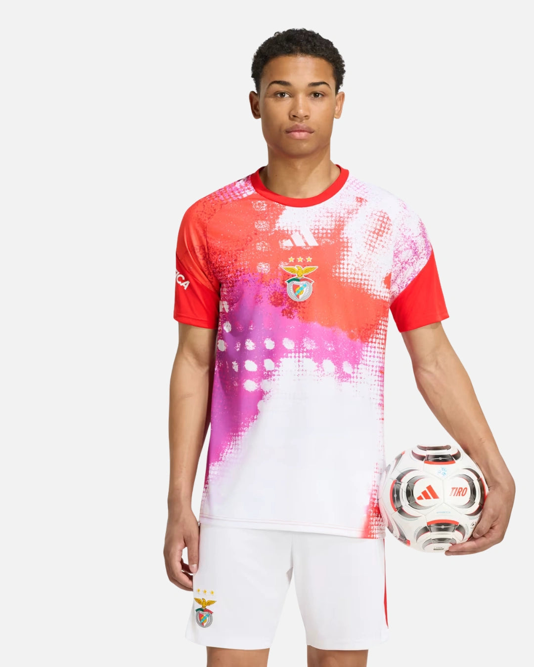 Maillot Pré-Match SL Benfica 2026/2027 - Rose/Rouge/Blanc
