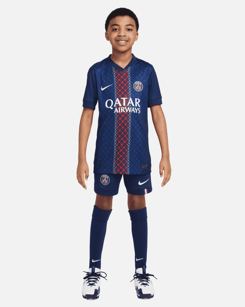 Maillot PSG Domicile Junior 2025/2026 - Bleu/Rouge - Footkorner