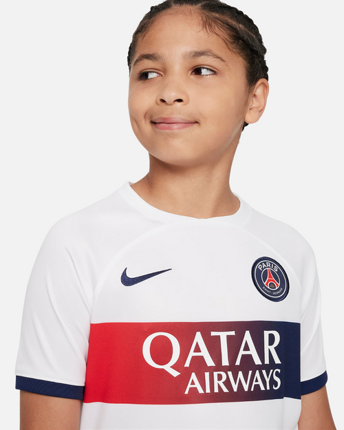 PSG Auswärtstrikot Junior - Weiß/Blau/Rot - Footkorner