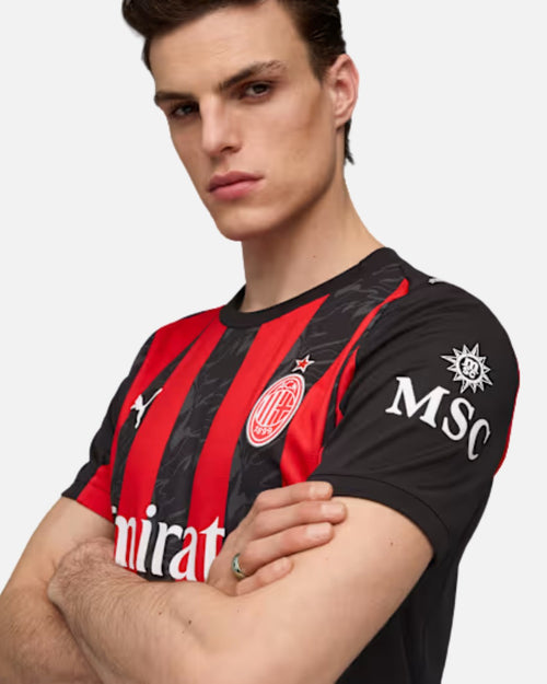 Maglia Puma AC Milan Home 2025/2026 - Nero/Rosso - Footkorner