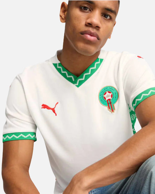 Morocco 2025/2026 Away Shirt - White - Footkorner