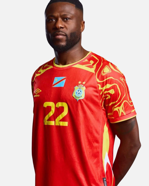 Maillot Third République Démocratique du Congo 2025/2026 - Rouge - Footkorner