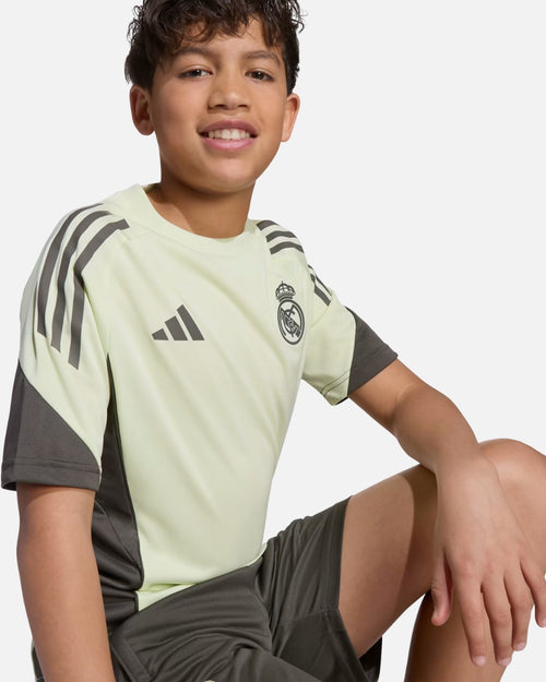 Maillot d'entraînement Real Madrid Tiro 25 Competition Junior - Vert/Kaki - Footkorner
