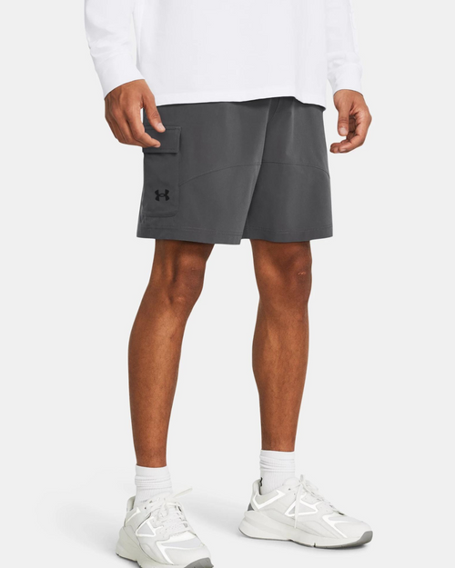 Short cargo Under Armour Stretch Woven - Grigio - Footkorner