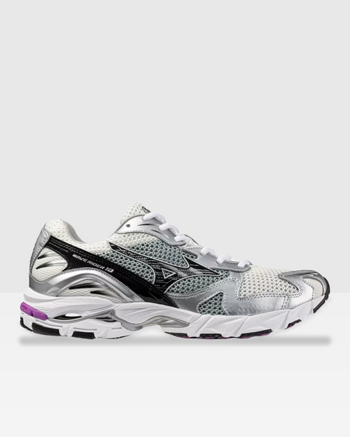 Mizuno Wave Rider 10 - Silber/Schwarz/Violett - Footkorner