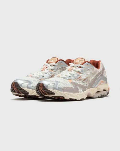 Mizuno Wave Rider 10 - Gris/Beige/Orange - Footkorner