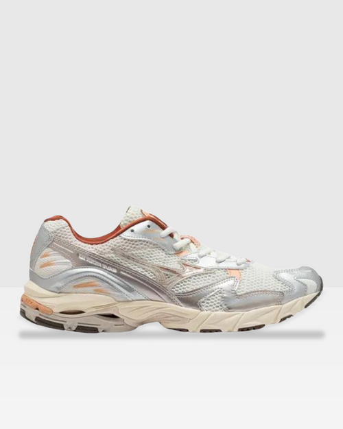 Mizuno Wave Rider 10 - Gris/Beige/Orange - Footkorner