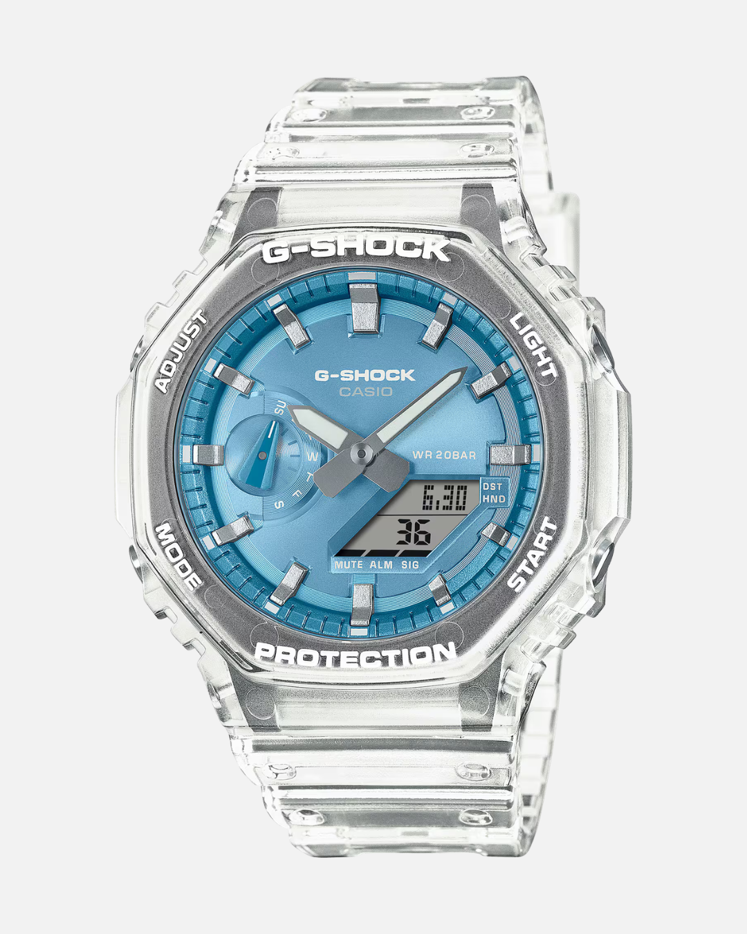 Montre Casio G-Shock Classic - Gris Transparent/Bleu