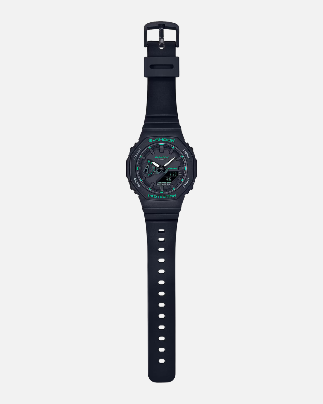FootkornerCasio G-Shock Kleine Damenuhr - Schwarz/Grün