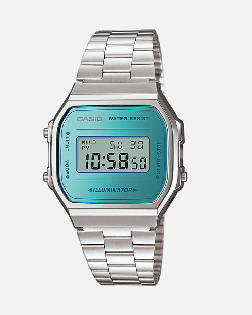 Montre Casio Iconic Collection - Argent/Bleu - Footkorner