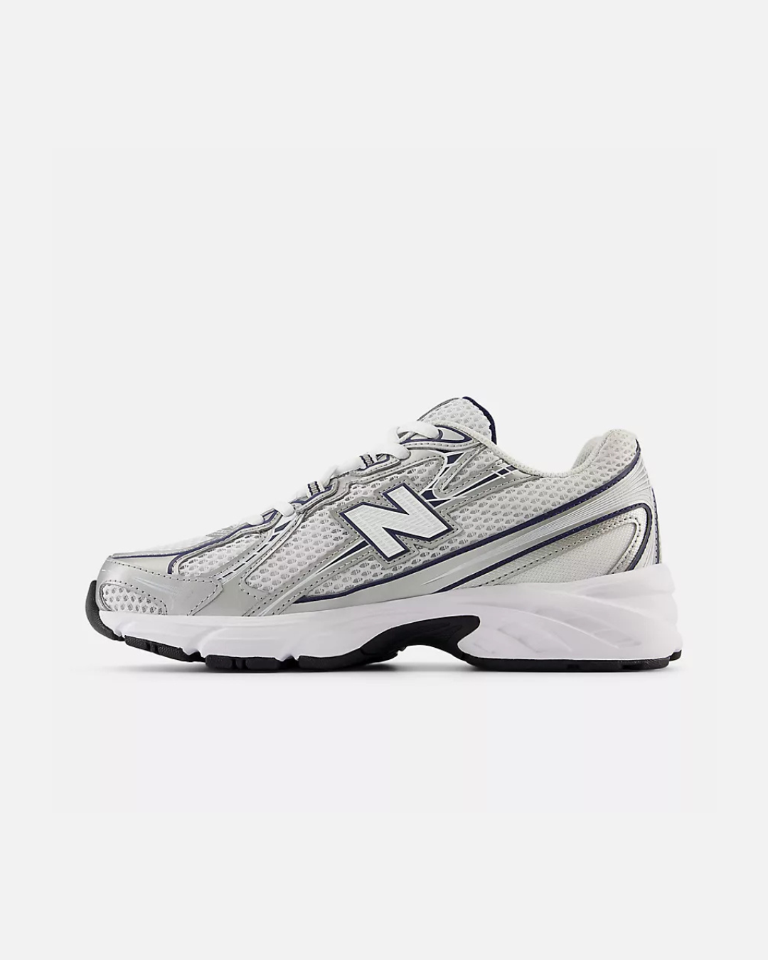 FootkornerNew Balance 740 - Blanco/Plateado