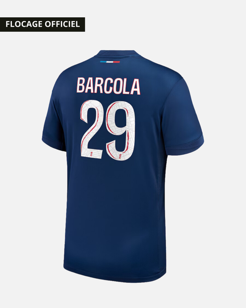 PSG Home 2024/2025 Flocking - Child - Barcola - Footkorner