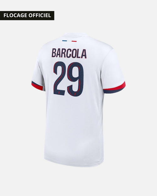 Flocage PSG Extérieur 2024/2025 - Adulte - Barcola - Footkorner
