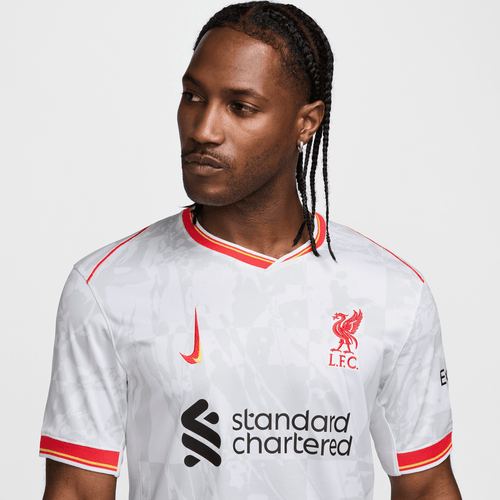Drittes Liverpool-Trikot 2024/2025 – Weiß/Rot - Footkorner