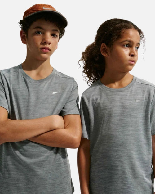 Nike Miler T-shirt Junior - Gris - Footkorner