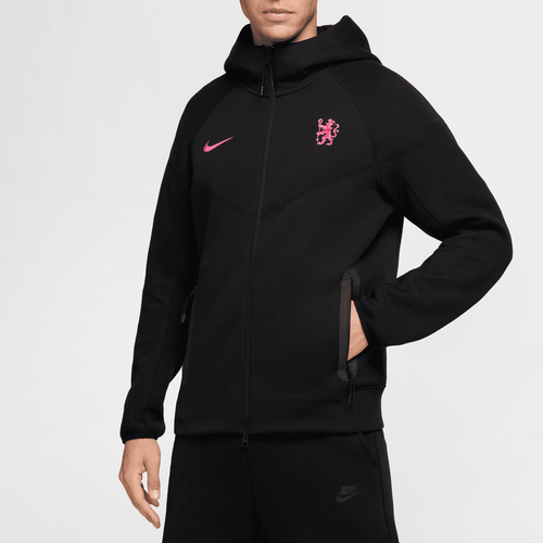 Chelsea Tech Fleece Jacket 2024/2025 - Black/Pink - Footkorner